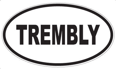 TREMBLY - Oval Magnet