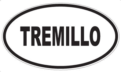 TREMILLO - Oval Sticker