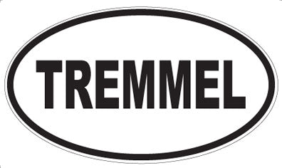 TREMMEL - Oval Sticker