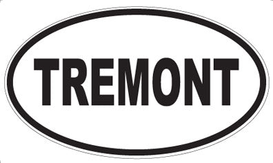TREMONT - Oval Sticker