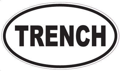 TRENCH - Oval Sticker