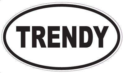 TRENDY - Oval Sticker