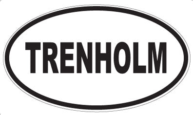 TRENHOLM - Oval Sticker