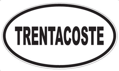 TRENTACOSTE - Oval Sticker