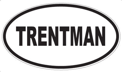TRENTMAN - Oval Sticker