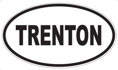 TRENTON - Oval Magnet