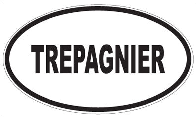 TREPAGNIER - Oval Sticker
