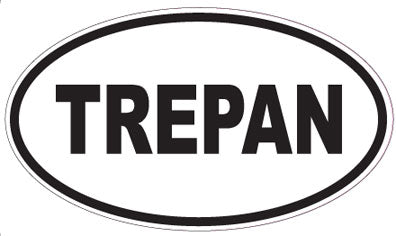 TREPAN - Oval Sticker