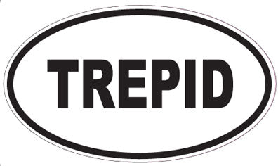 TREPID - Oval Sticker