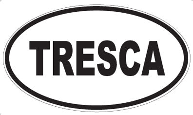 TRESCA - Oval Magnet