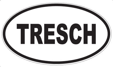 TRESCH - Oval Sticker