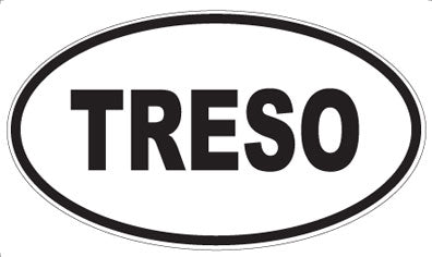 TRESO - Oval Sticker