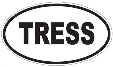 TRESS - Oval Sticker