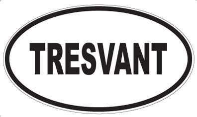 TRESVANT - Oval Sticker