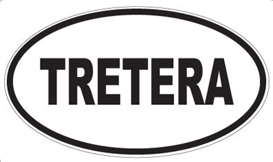 TRETERA - Oval Sticker