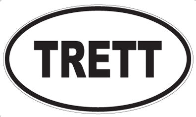 TRETT - Oval Sticker