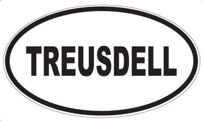 TREUSDELL - Oval Sticker