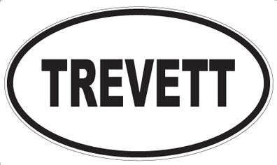 TREVETT - Oval Sticker