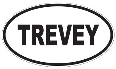 TREVEY - Oval Magnet