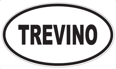 TREVINO - Oval Magnet
