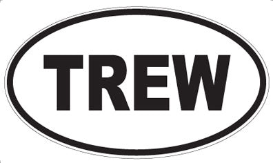 TREW - Oval Sticker