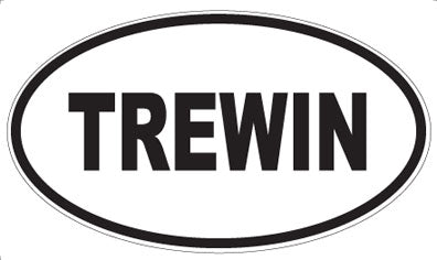 TREWIN - Oval Sticker