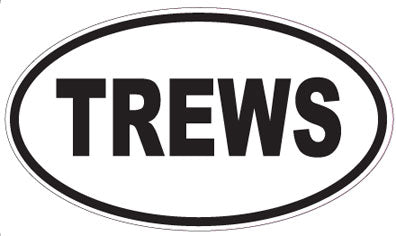 TREWS - Oval Sticker