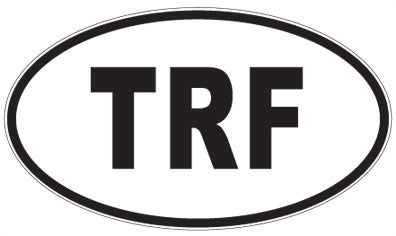 TRF - 3 Letter Initials Oval Magnet