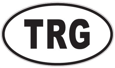TRG - 3 Letter Initials Oval Magnet