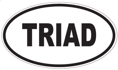 TRIAD - Oval Sticker
