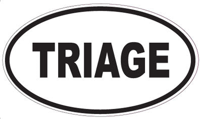 TRIAGE - Oval Sticker
