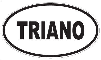TRIANO - Oval Sticker