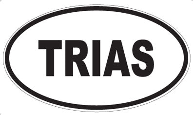 TRIAS - Oval Sticker