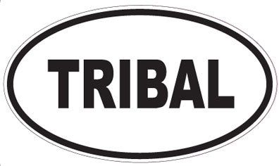 TRIBAL - Oval Sticker