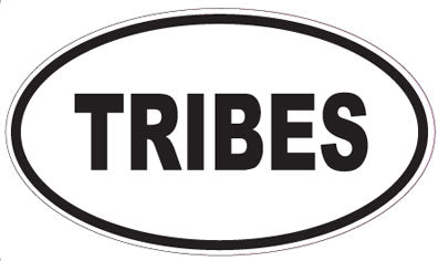 TRIBES - Oval Sticker