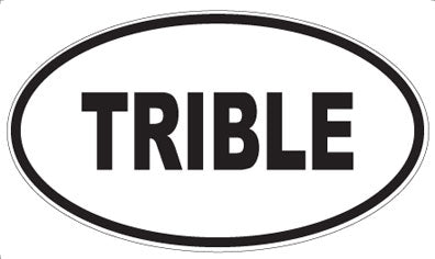 TRIBLE - Oval Sticker