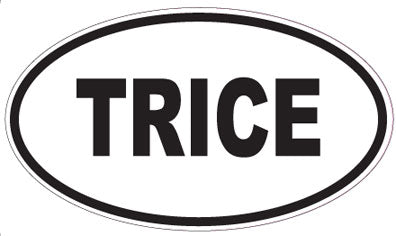 TRICE - Oval Sticker