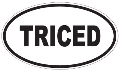 TRICED - Oval Sticker