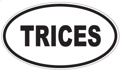 TRICES - Oval Sticker