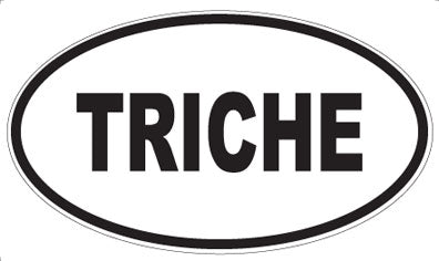 TRICHE - Oval Sticker