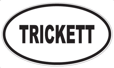 TRICKETT - Oval Magnet