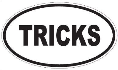 TRICKS - Oval Sticker