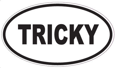 TRICKY - Oval Sticker