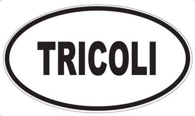 TRICOLI - Oval Sticker
