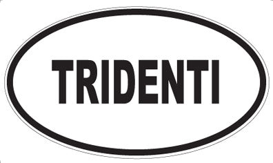 TRIDENTI - Oval Sticker