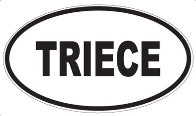 TRIECE - Oval Magnet