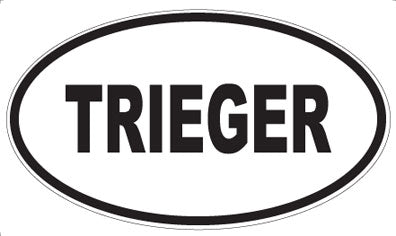 TRIEGER - Oval Magnet