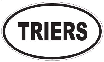 TRIERS - Oval Sticker