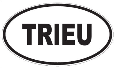 TRIEU - Oval Magnet