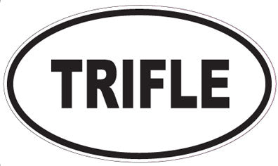 TRIFLE - Oval Sticker